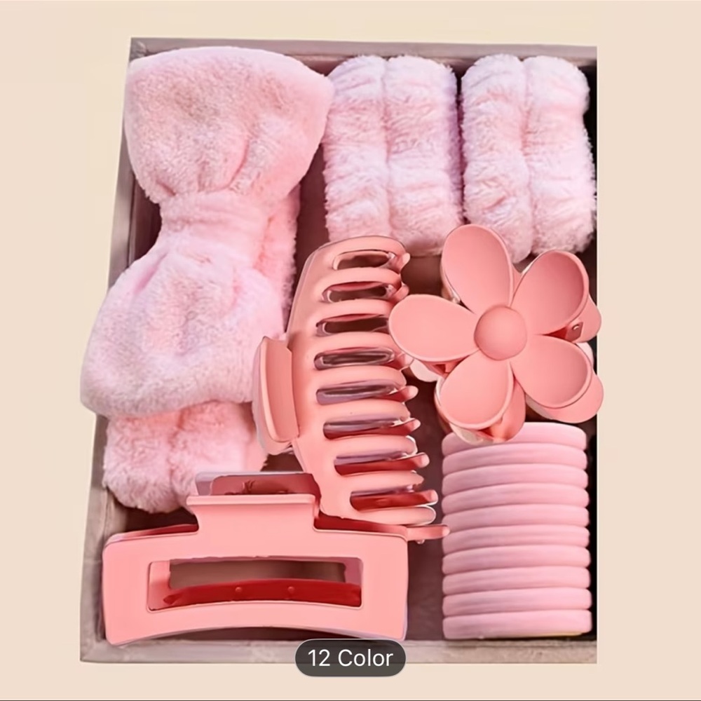 Pink Hair Accessory Set for Kids